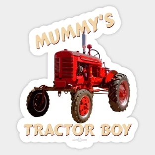 Mummy's tractor boy Sticker